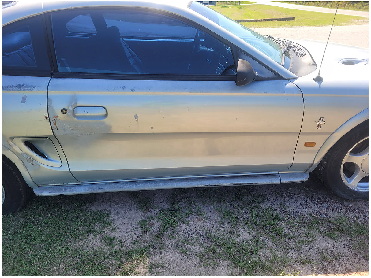 Stock 2720. 1995 Ford Mustang V6 Coupe Export Mirrors Taillights Flares Cluster