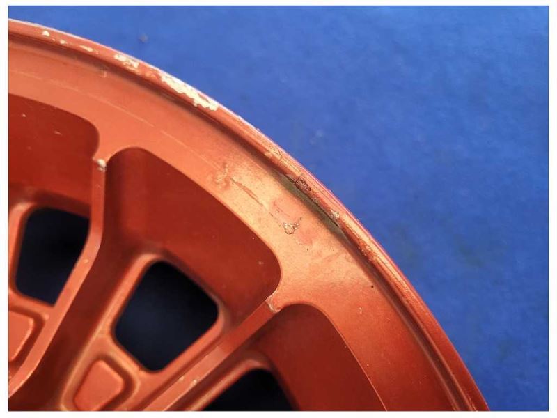 1987-1993 Ford Mustang GT 5.0L Turbine Wheel 15x7 Spoke Paint Red 2299 - The Parts Farm