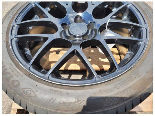 2015-2017 Ford Mustang GT Wheel 19x10 American Muscle AMR Black Wheel Drift