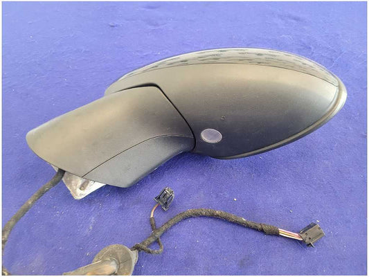 2011-2014 Porsche Cayenne Driver Rear View Mirror Power Glass Paint Black 2465