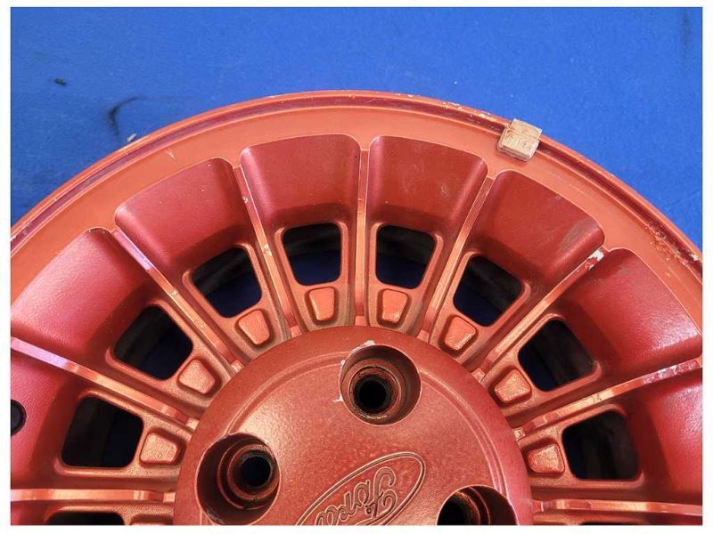 1987-1993 Ford Mustang GT 5.0L Turbine Wheel 15x7 Spoke Paint Red 2299 - The Parts Farm