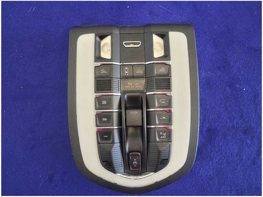 2011-2014 Porsche Cayenne 3.0L Diesel Upper Center Console Sunroof Dome Map 2465
