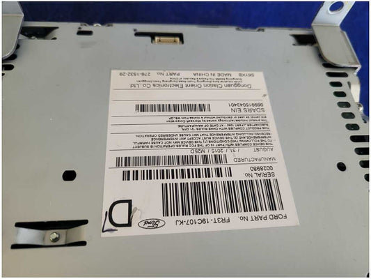 2015-2017 Ford Mustang GT S550 Receiver CD Slot FR3T-19C107-KJ Radio Audio
