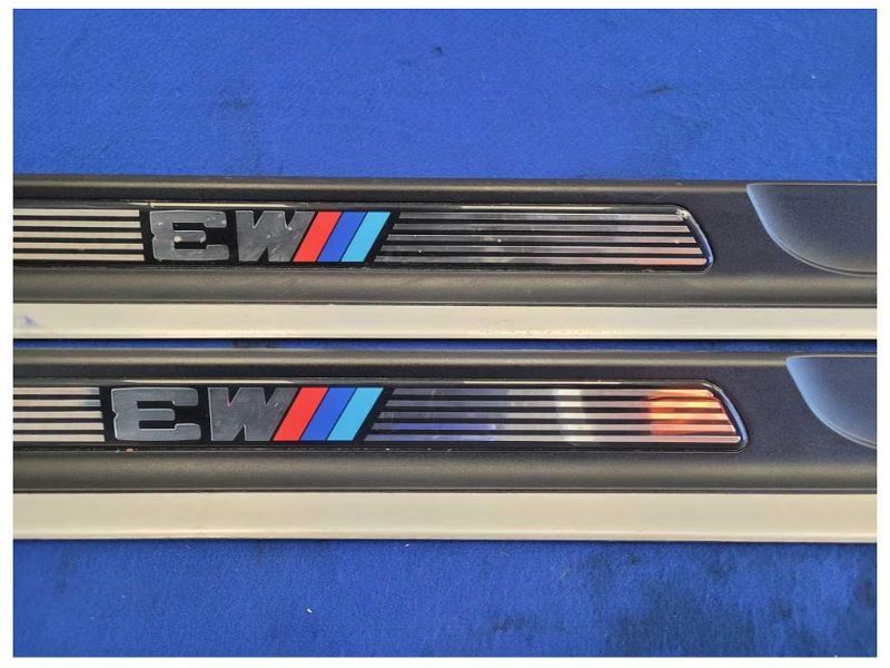 2001-2006 BMW M3 Convertible Pair Door Sill Scuff Plates *Scuffs* 2451 - The Parts Farm