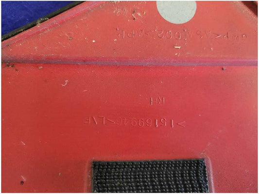 2003-2006 Chevrolet SSR Pickup Truck Passenger Pillar Roof Cover Paint Red 2682