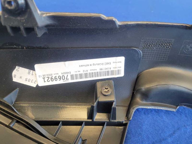 2001-2006 BMW M3 Convertible Passenger B Pillar Cover Trim Panel 2448 - The Parts Farm