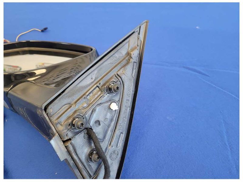 2003-2006 Porsche Cayenne Turbo 4.5L Driver Rear View Mirror Glass Black 2137 - The Parts Farm
