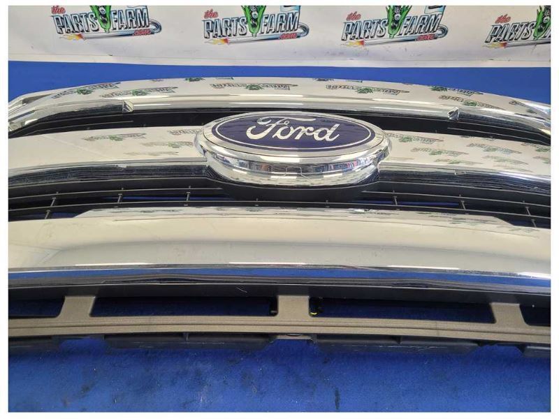 2015-2017 Ford F150 4x4 Pickup Truck Front Grille Center 3 Chrome Grill 2444 - The Parts Farm