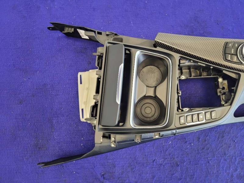 2015-2020 BMW M4 F82 F83 Center Console Front Floor iDrive Red Black Lid - The Parts Farm