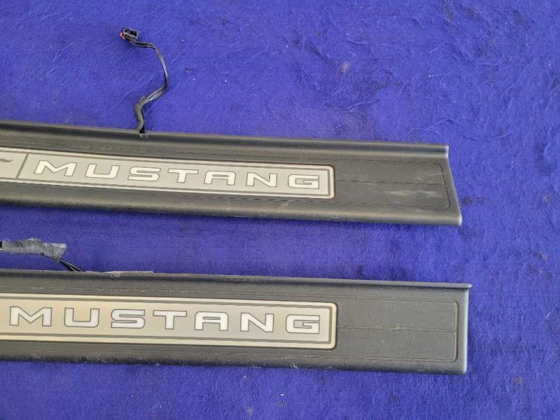 2015-2023 Ford Mustang GT S550 Pair Door Sill Plates Lighted Scuff 2398 - The Parts Farm