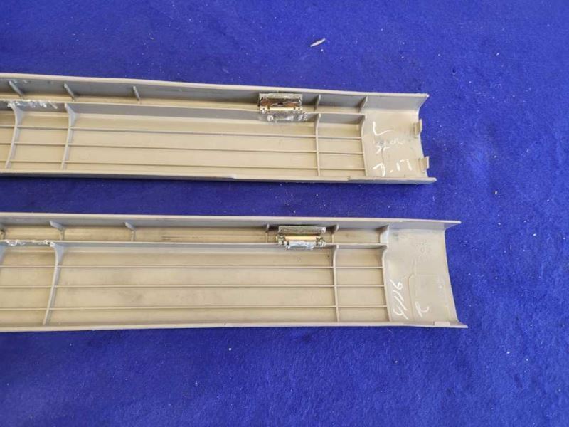 1999-2004 Ford Mustang Cobra SVT DOHC Pair Door Sill Scuff Plates Tan 2276 - The Parts Farm