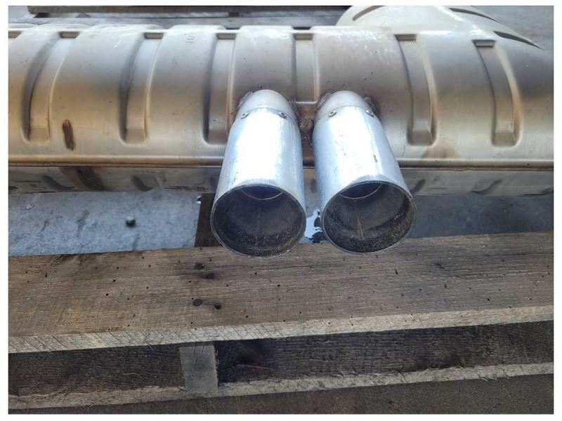 2005 BMW M3 E46 Coupe Muffler Rear Exhaust Quad *Bent Tip* 1953 - The Parts Farm