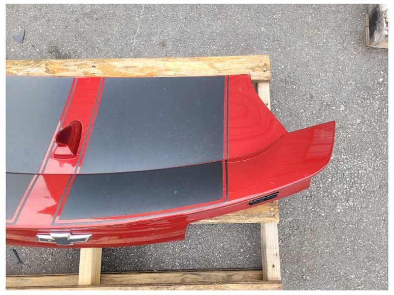 2014-2015 Chevrolet Camaro SS Convertible Back Decklid Spoiler Paint Maroon 2320 - The Parts Farm