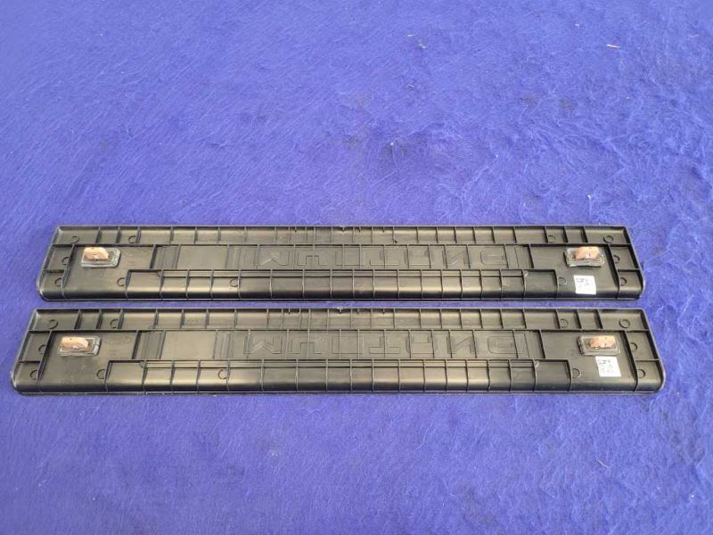 2015-2023 Ford Mustang GT S550 Pair Door Sill Plates Scuff Front Interior 2386 - The Parts Farm