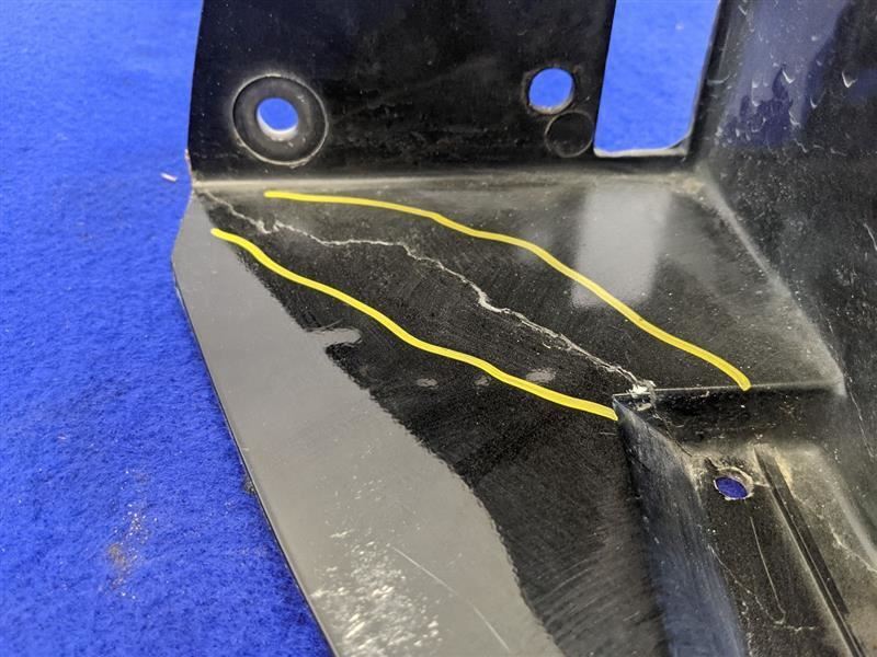 1999-2001 Ford Mustang Cobra SVT DOHC 4.6L Header Panel Light Support Bar Black - The Parts Farm