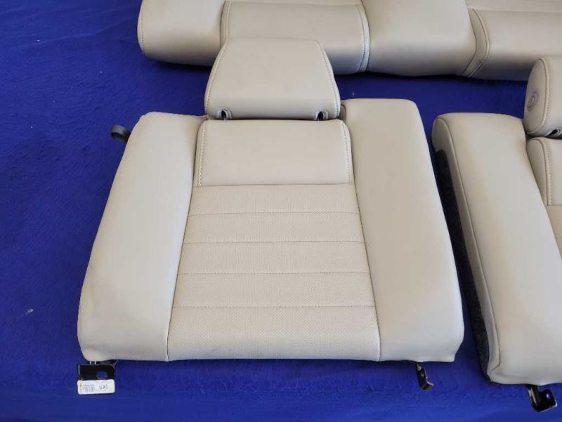 2011-2014 Ford Mustang GT Rear Back Top Bottom Beige Leather Coupe Seats 2352 - The Parts Farm