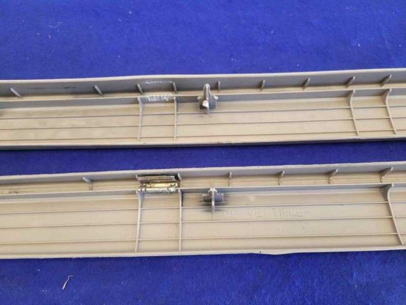 1999-2004 Ford Mustang Cobra SVT DOHC Pair Door Sill Scuff Plates Tan 2276 - The Parts Farm