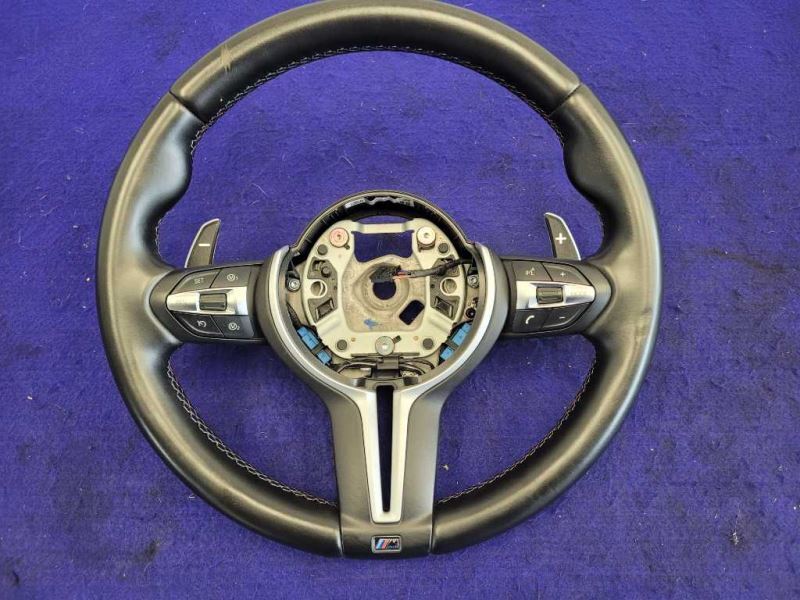 2015-2020 BMW M4 F82 F83 Sport Steering Wheel Driver Dash Leather Black - The Parts Farm