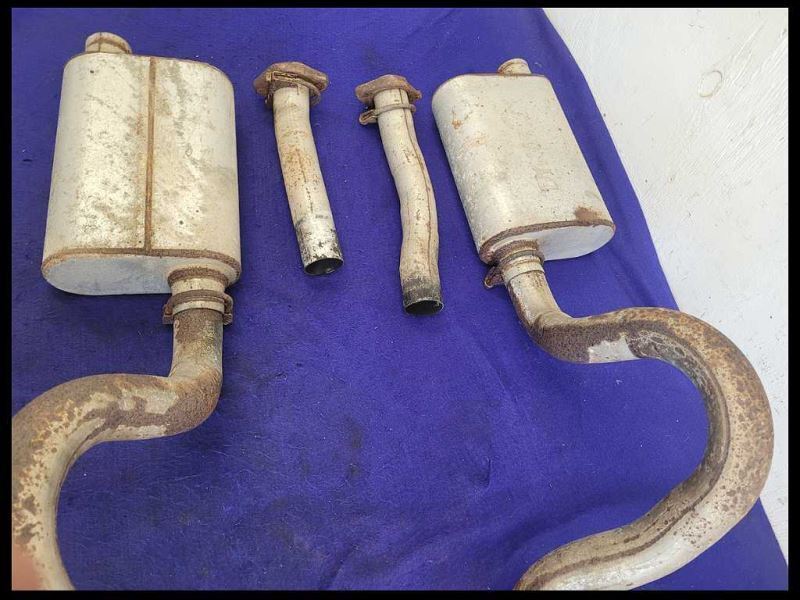 1987-1993 Ford Mustang GT 5.0L Dynomax Exhaust Muffler Pipe Tip Damage - The Parts Farm
