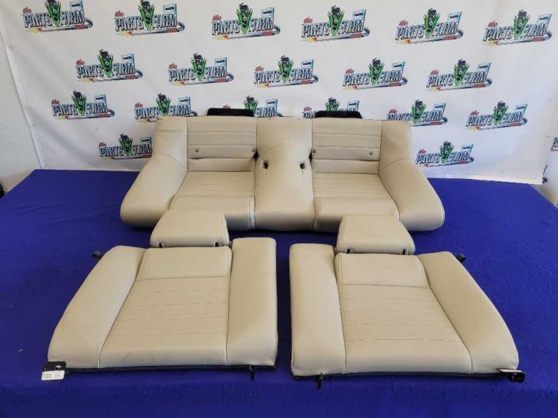 2011-2014 Ford Mustang GT Rear Back Top Bottom Beige Leather Coupe Seats 2352 - The Parts Farm