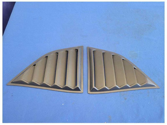 2019 Dodge Challenger SRT8 Pair Side Quarter Window Louvers Black 2506 - The Parts Farm