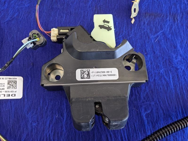 2017-2019 Tesla Model 3 Trunk Latch Harness Deck Lid Wiring Safety Release - The Parts Farm