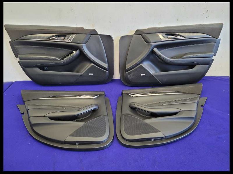 2016-2018 Cadillac CTS V 6.2 LT4 Sedan Set Door Panels Front Back Suede - The Parts Farm