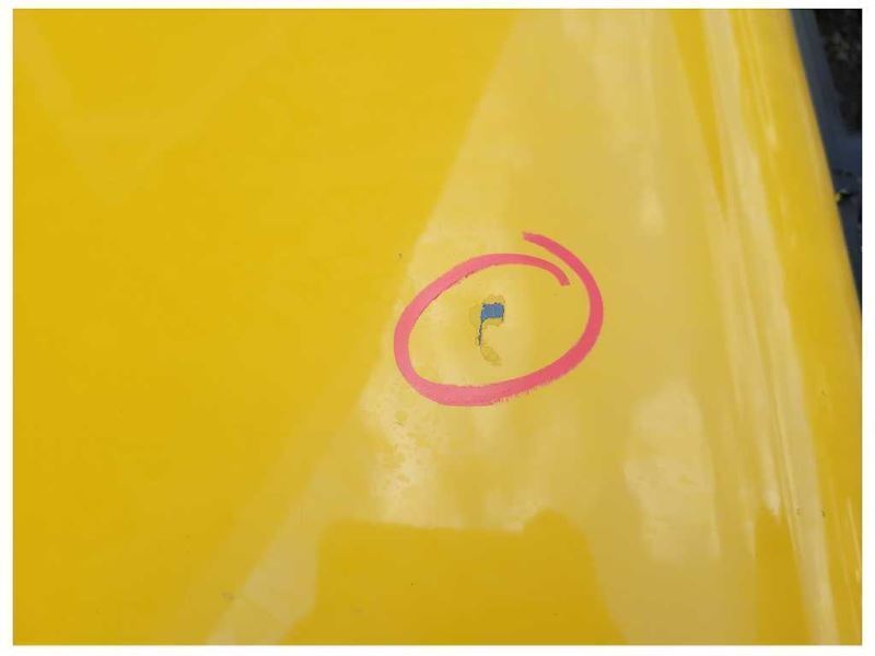 1994-1995 Ford Mustang GT Convertible Front Passenger Door Shell Paint BZ 2406 - The Parts Farm