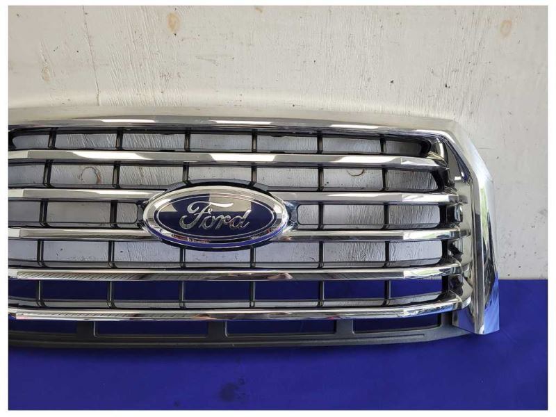 2015-2017 Ford F150 Pickup Truck Front Grille Center 5 Chrome Grill Shutter 2063 - The Parts Farm