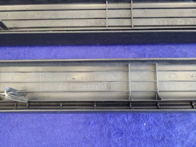 1994-1998 Ford Mustang GT 5.0 Convertible Pair Door Sill Scuff Plates Black 2406 - The Parts Farm