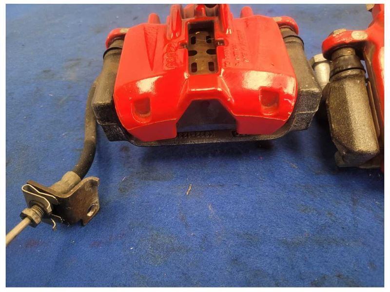 2001-2004 Chevrolet Corvette Z06 FRC C5 Calipers Rear Back Brakes Red 2066 - The Parts Farm