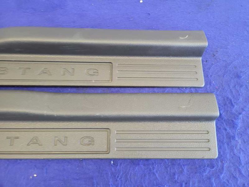 2011-2014 Ford Mustang GT 5.0L Pair Door Sill Scuff Plates Base 2418 - The Parts Farm