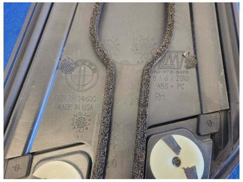 2012 Fisker Karma Sedan Hybrid Passenger Left B Pillar Panel Trim Black 1959 - The Parts Farm