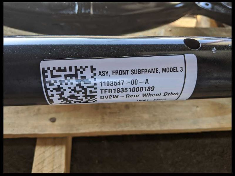 2018 2019 2020 Tesla Model 3 Driver Front Frame Cradle Suspension Horn Crush Can - The Parts Farm