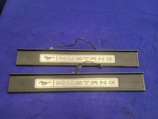 2015-2023 Ford Mustang GT S550 Coupe Pair Door Sill Scuff Plates Lighted 2371