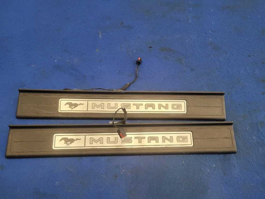 2015-2023 Ford Mustang GT S550 Pair Door Sill Plates Lighted Scuff 2489