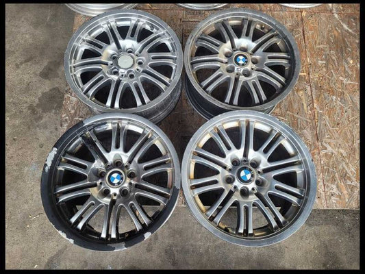2001-2006 BMW M3 E46 Set Wheels 18" OEM Factory Need Refinished Scuffs - The Parts Farm