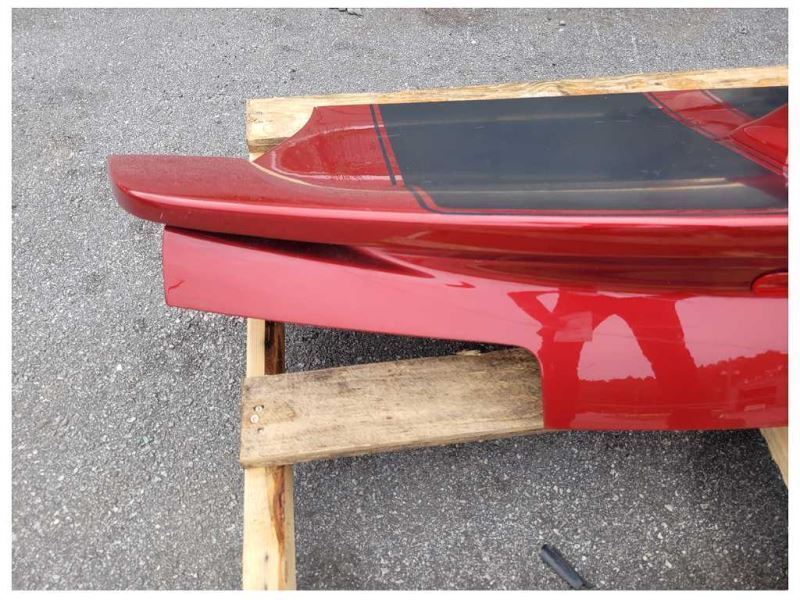 2014-2015 Chevrolet Camaro SS Convertible Back Decklid Spoiler Paint Maroon 2320 - The Parts Farm