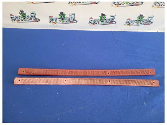 1987-1993 Ford Mustang GT LX 5.0L Pair of Door Sill Scuff Plates Red Trim 2298