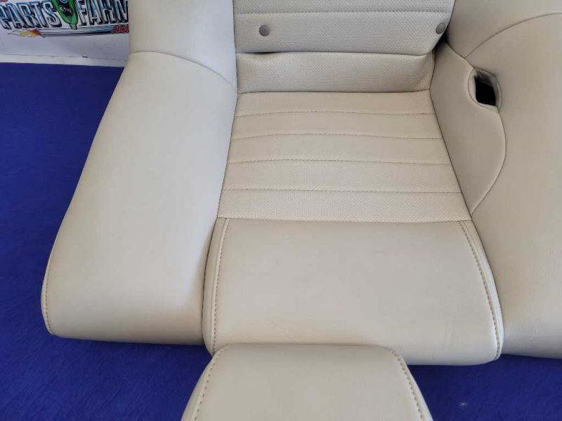 2011-2014 Ford Mustang GT Rear Back Top Bottom Beige Leather Coupe Seats 2352 - The Parts Farm