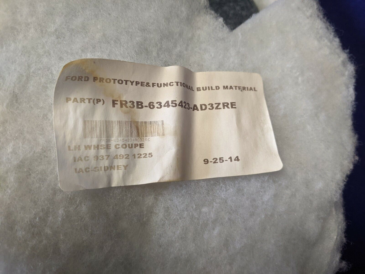 2015-2017 Ford Mustang GT S550 Coupe Driver Left LH Quarter Liner Cover Carpet - The Parts Farm