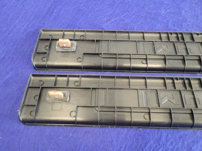 2015-2023 Ford Mustang GT S550 Pair Door Sill Plates Scuff Front Interior 2386 - The Parts Farm