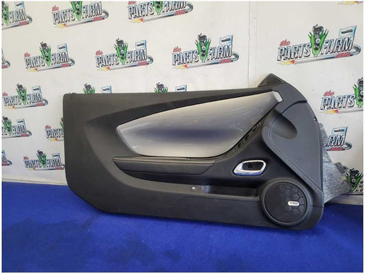 2010-2015 Chevrolet Camaro Convertible Pair Front Door Panel Silver Insert 2835