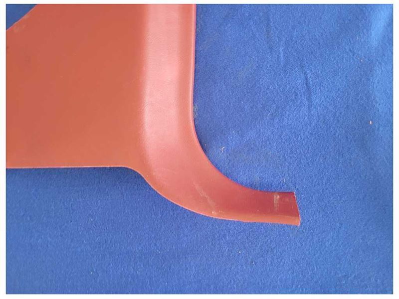 1987-1993 Ford Mustang GT 5.0L Passenger Right Lower Kick Panel Red 2298 - The Parts Farm