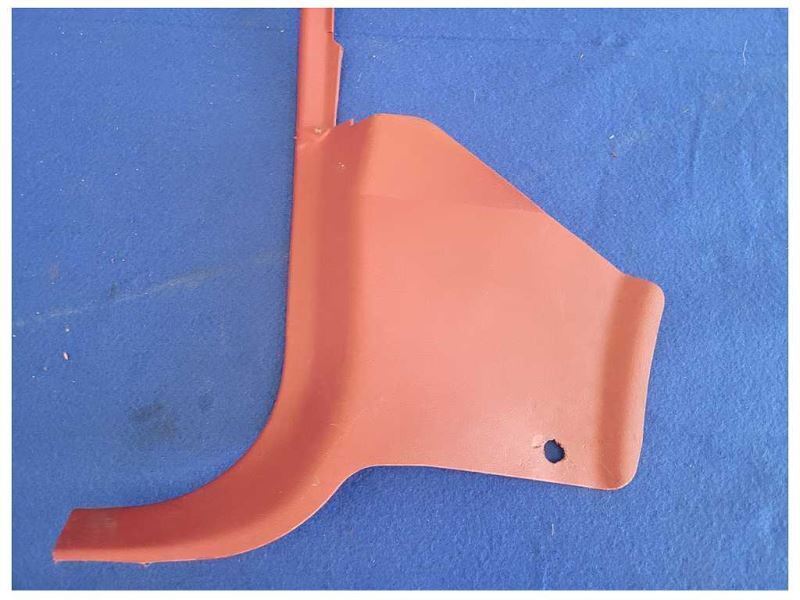 1987-1993 Ford Mustang GT LX 5.0L Driver Front Lower Kick Panel Red 2298 - The Parts Farm