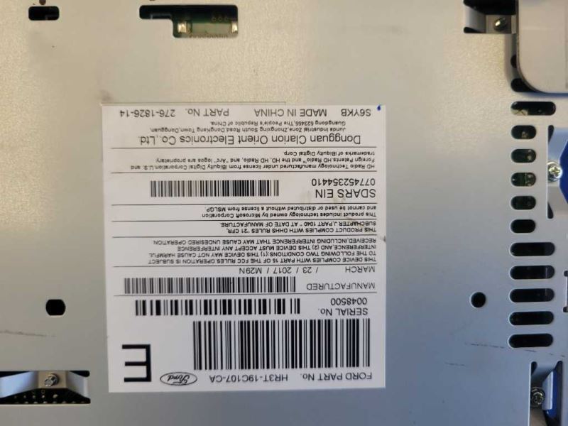2017 Ford Mustang GT S550 Audio Equipment Radio Receiver AM FM CD Player 2442 - The Parts Farm