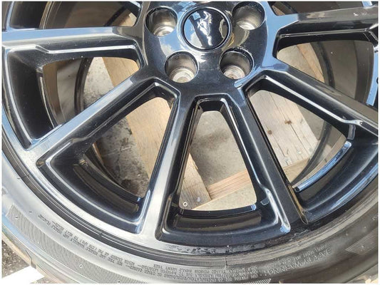 2015-2023 Ford Mustang GT S550 Wheel 19x8.5 Straight Spoke Black Paint 2748