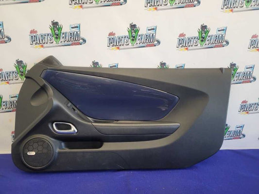 2010-2015 Chevrolet Camaro SS Pair Door Panels Blue Insert Handle Switch 2325