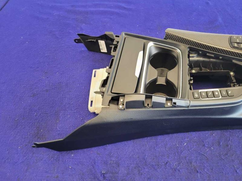 2015-2020 BMW M4 F82 F83 Center Console Front Floor iDrive Red Black Lid - The Parts Farm