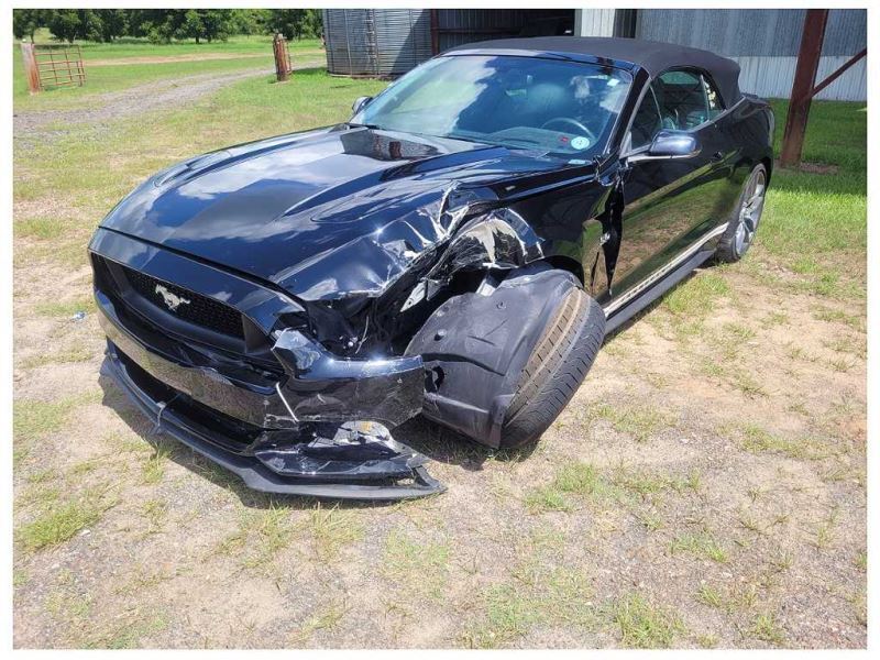 2015-2017 Ford Mustang GT S550 Rear Convertible Seats Leather Upper Lower 2601 - The Parts Farm